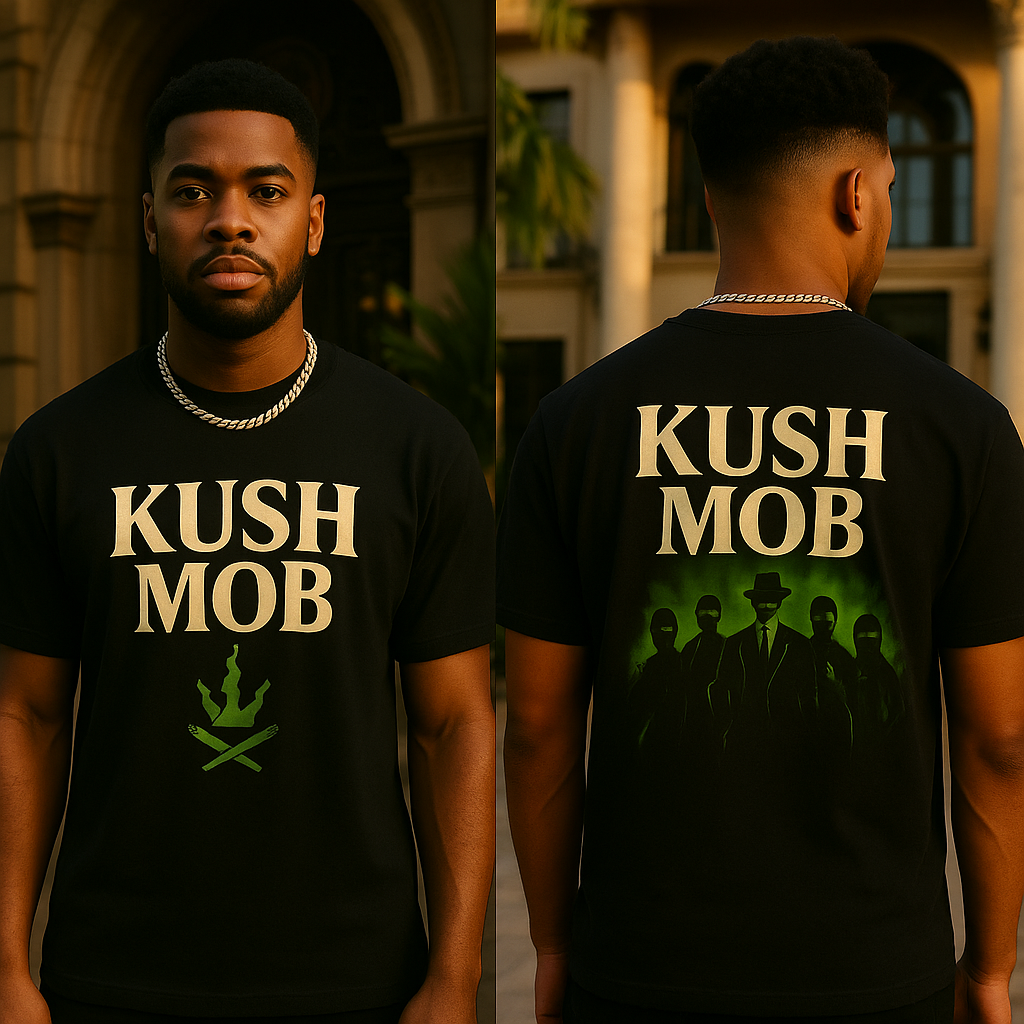 Kush Kingz® “Kush Mob” Tee – Black