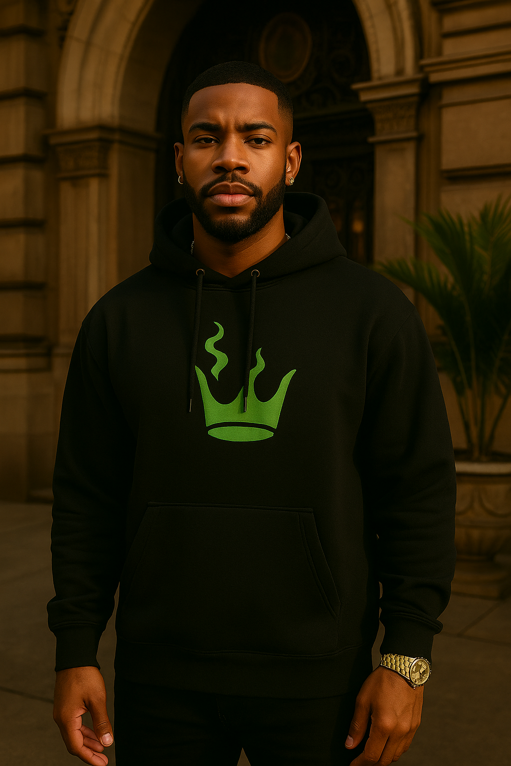 Kush Kingz® Cartel Hoodie – Black
